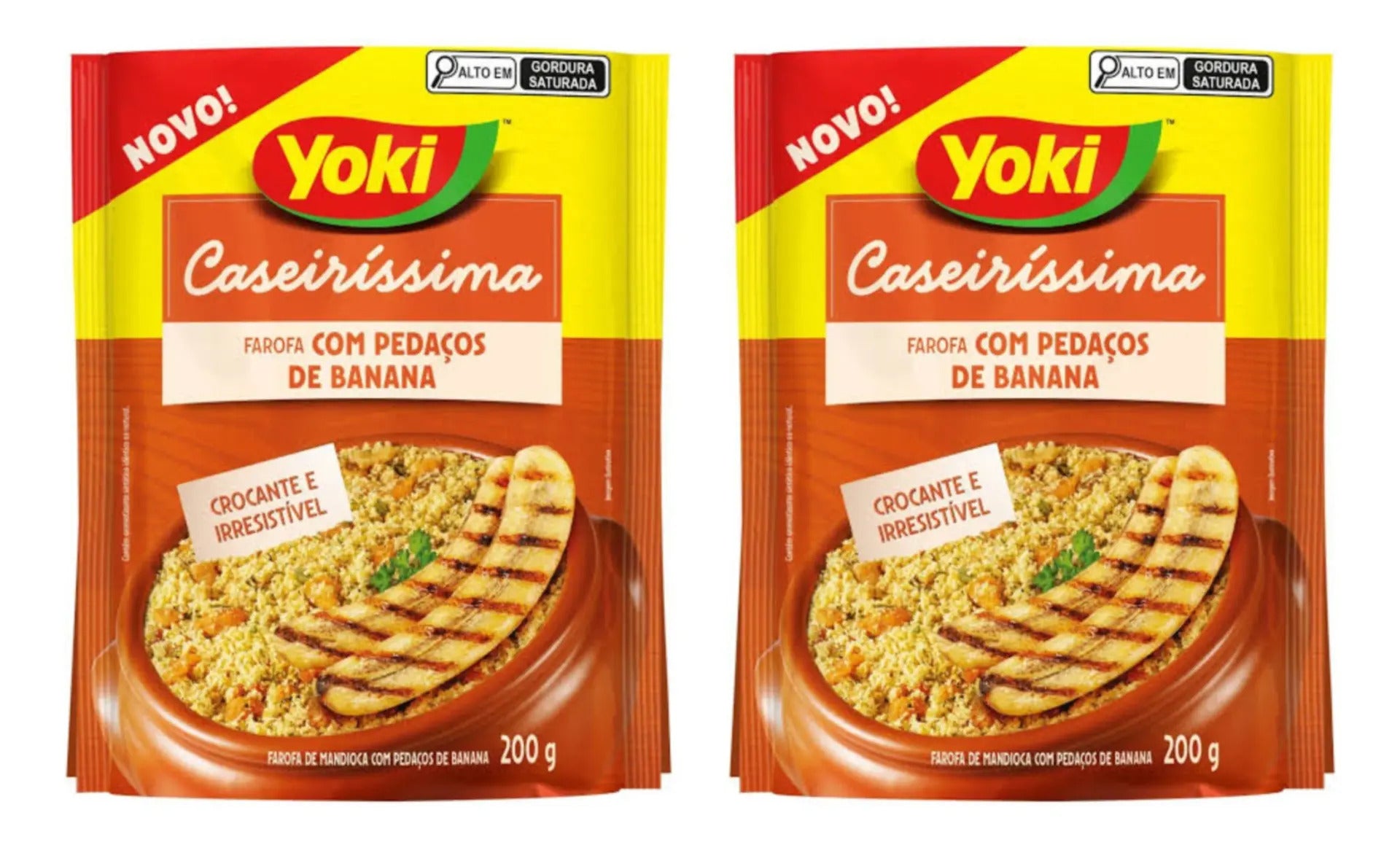 Yoki Caseiríssima Farofa com Pedaços de Banana (2x200g)